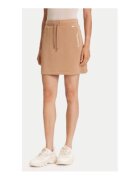 Guess Fusta mini din amestec de poliester cu model logo