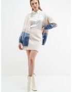 Guess Fusta mini din boucle - Alb fildes