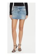Guess Fusta mini din denim cu aspect prespalat