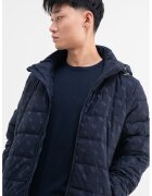 Guess Geaca cu monograma - Bleumarin