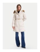 Guess Geaca de puf dama ecru - Ecru