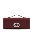 Guess Geanta baguette din piele - Visiniu