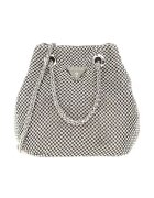 Guess Geanta bucket cu logo - Argintiu