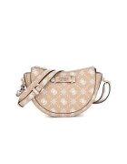 Guess Geanta crossbody cu model monograma - Maro nisip/Alb murdar