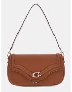 Guess Geanta crossbody de piele ecologica cu buzunar pe partea din spate cu fermoar - Portocaliu stins