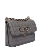 Guess Geanta dama SLA Nadira Mini - ecologica - 2 compartimente - neagra