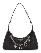 Guess Geanta de umar cu lant decorativ si pandantive - Negru