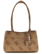 Guess Geanta din piele ecologica cu model monograma si bareta de umar Meridian - Bej