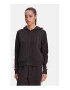 Guess Hanorac casual din bumbac cu fermoar - Negru