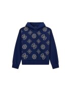 Guess Hanorac copii cu gluga - bleumarin