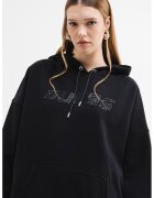 Guess Hanorac lejer cu paiete - Negru