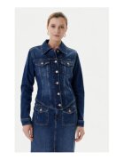 Guess Jacheta din denim - cu guler clasic