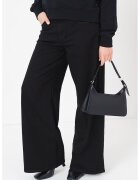 Guess Jeans Blugi cu talie medie si croiala ampla - Negru