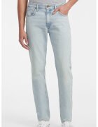Guess Jeans Blugi drepti cu 5 buzunare - Albastru glaciar