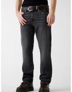 Guess Jeans Blugi relaxed fit cu croiala dreapta - Gri antracit