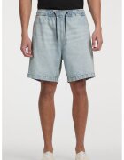 Guess Jeans Blugi scurti cu cordon - Albastru deschis