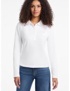 Guess Jeans Bluza polo cu buzunar pe piept - Alb