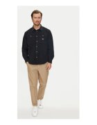 Guess Jeans Camasa din bumbac cu guler ascutit