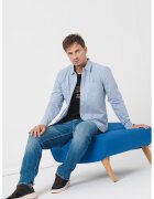 Guess Jeans Camasa slim fit din bumbac - Albastru deschis