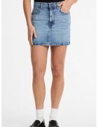 Guess Jeans Fusta de denim cu talie inalta - Albastru deschis