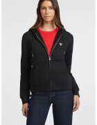 Guess Jeans Hanorac uni cu fermoar - Negru