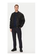 Guess Jeans Jacheta bomber cu buzunar pe maneca si fermoar
