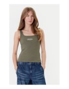 Guess Jeans Top cu decolteu decupat - Kaki