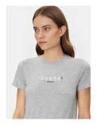 Guess Jeans Tricou Cu Decolteu La Baza Gatului Cu Maneca Scurta
