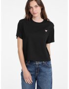 Guess Jeans Tricou lejer din bumbac - Negru