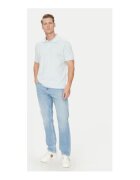 Guess Jeans Tricou uni cu guler polo