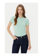 Guess Jeans Tricou uni cu maneci scurte