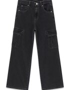 GUESS KIDS Blugi cu croiala ampla si buzunare cu clapa - Gri antracit