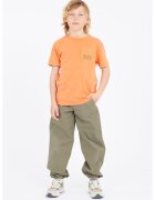 GUESS KIDS Tricou din bumbac cu imprimeu grafic pe partea din spate - Alb/Negru/Portocaliu
