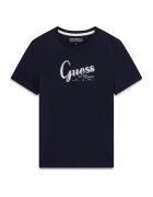 GUESS KIDS Tricou regular fit cu imprimeu logo - Albastru ultramarin/Alb murdar