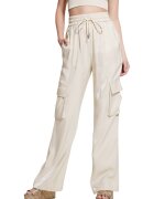 Guess Pantaloni cargo cu talie inalta -