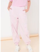 Guess Pantaloni cargo pentru antrenament - Roz deschis