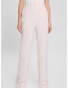 Guess Pantaloni cu talie inalta - Roz pal