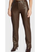 Guess Pantaloni dama Bumbac - Maro