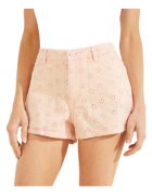 Guess Pantaloni dama - Bumbac/Spandex - Alb