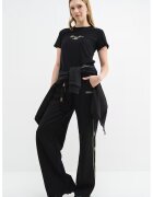 Guess Pantaloni de trening cu croiala ampla si buzunare laterale - Auriu/Negru