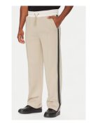 Guess Pantaloni de trening cu imprimeu logo si snur
