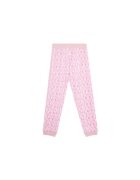 Guess Pantaloni de trening din bumbac cu model logo si terminatii elastice