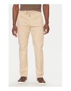 Guess Pantaloni din amestec de bumbac cu snur in talie