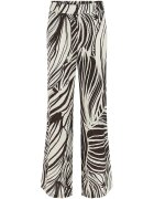 Guess Pantaloni drepti cu imprimeu - Alb/Maro