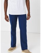 Guess Pantaloni drepti din amestec de lyocell - Bleumarin