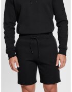 Guess Pantaloni scurti cu banda logo laterala pentru fitness - Negru