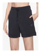 Guess Pantaloni scurti cu logo si snur in talie