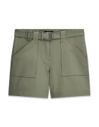 Guess Pantaloni scurti cu talie inalta - Kaki