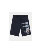 Guess Pantaloni scurti sport din bumbac cu logo imprimat