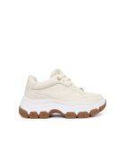 Guess Pantofi sport dama - sneakersy Cream - ecologici
